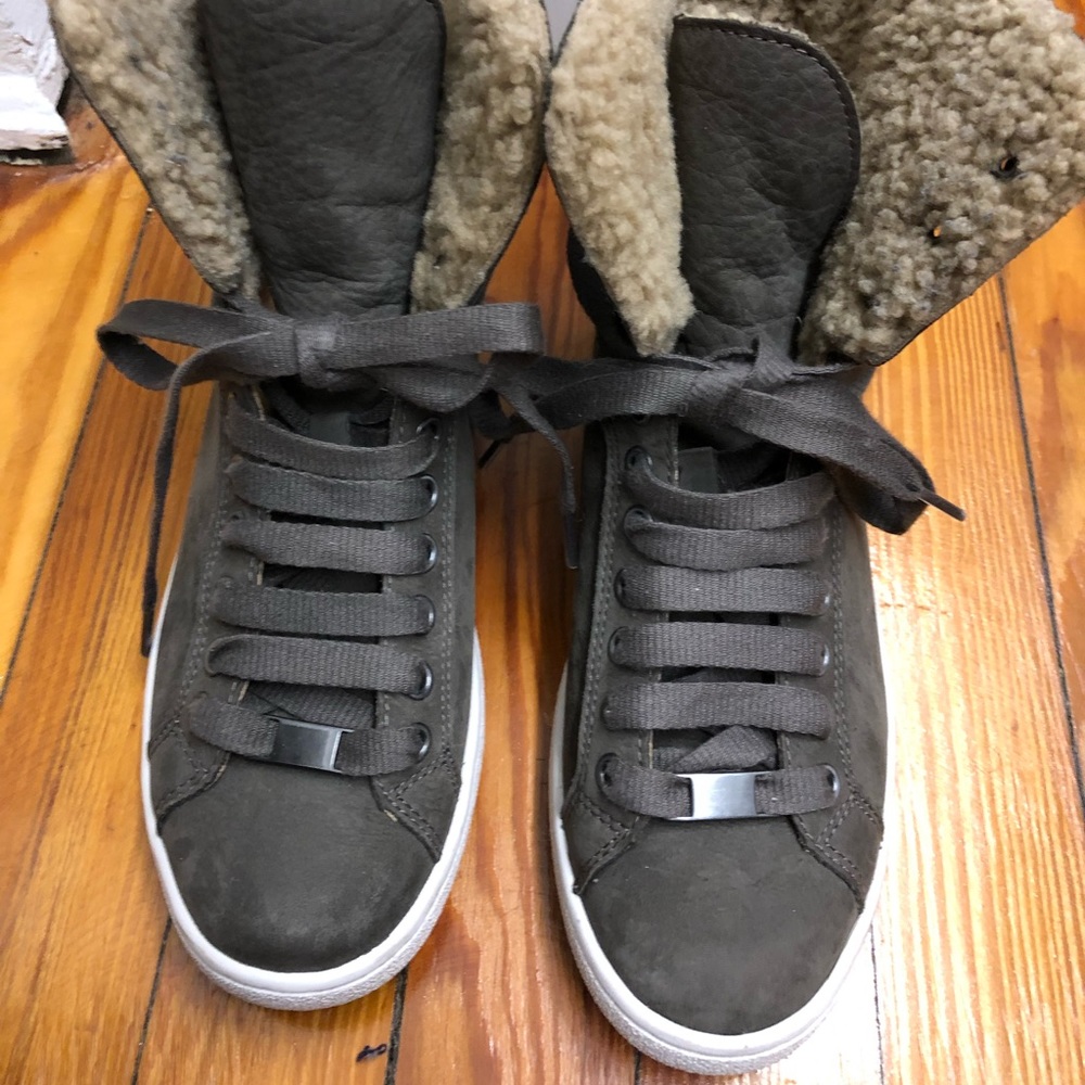 Ugg Starlyn Suede and Shearling Boots